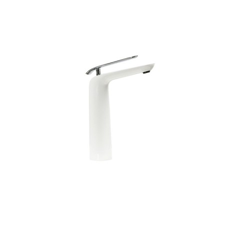 LEMARK MELANGE LM4909CW shell mixer, single -leaf, excess length 129 mm, white-2
