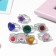 Children's ring "chosen" crystal, mix shape, mix color, dimensionless
