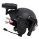 The helmet of the policeman "Super Agent", light and sound effects, works from batteries
