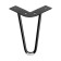 Furniture support Cappio OP06, h = 150mm, d = 8 mm.11*11, matte black color