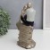 Polystone souvenir "Romantic couple on a brick hedge" 23.5x14.5x8 cm