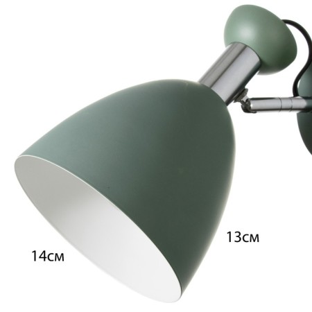Sconces with a switch on the wire "Claudia" E27 40W green 28x15x20cm-5