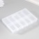 Casket Plastic for trifles "rectangular" transparent 10 compartments 9x13x1.7 cm