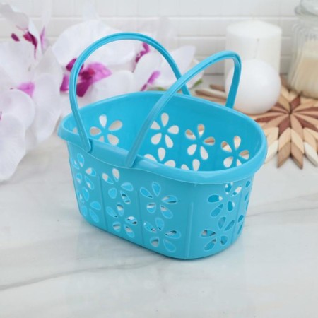 Storage basket with Polyanka handles, 20 × 13.5 × 10 cm, color mix-3