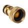 Fitting, internal thread 1/2 ", fast -fast connection, brass, grinda