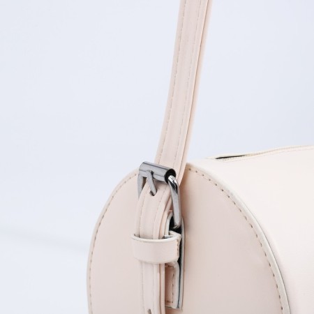 Bag Cross-Bodi with a zipper, white color-3