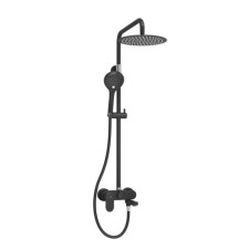 The shower system wasserkraft a174.258.078.cb, tropical shower, shower, black