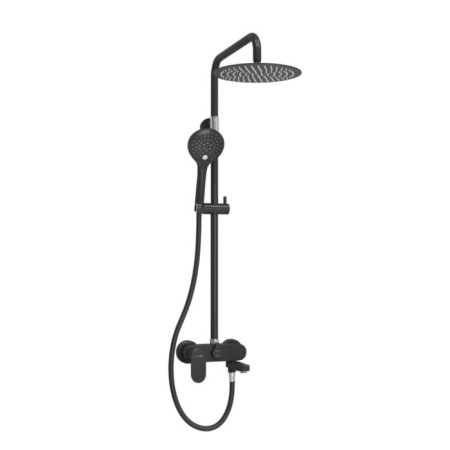 The shower system wasserkraft a174.258.078.cb, tropical shower, shower, black