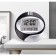 Electronic, wall, desktop watches, 26 x 26 cm, black