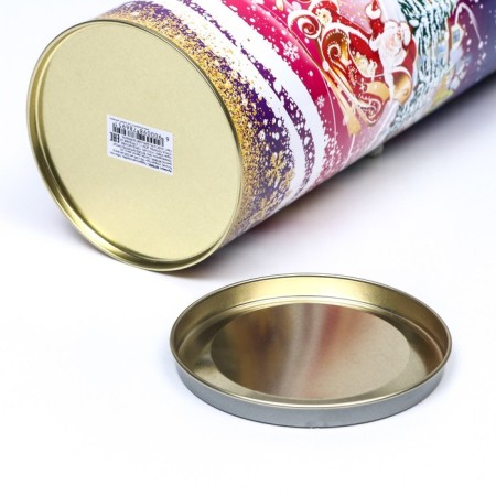 Gift box, a tube for the bottle "New Year" 120x345mm (325 mm intra -height)-5