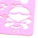 Stencil for kids "magic" with coloring