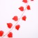 Decor "Girland from the leaves" length - 2.4 m, width - 17 cm, red color