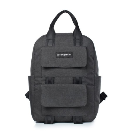 Youth backpack, synthetic fabric, 275x385x140 cm, black-1