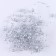 Field for decor with beads, length - 4.8 m, silver color
