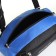 Sports bag with lightning, external pocket, black/blue color