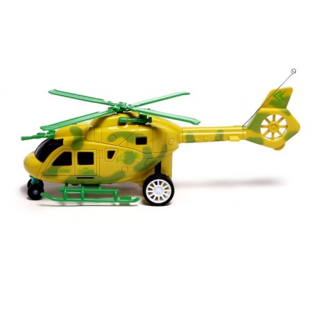The helicopter radio -controlled "assault in the sky", light, works from batteries, yellow color-1