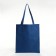 Shoper bag without fastening, from textiles, blue color