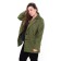 Female jacket, green color, goose foot, size 52