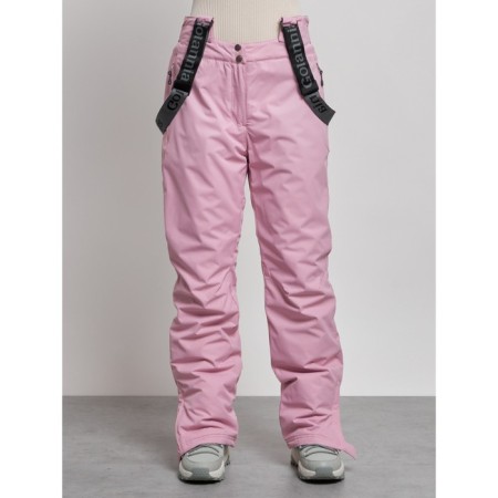 Semi -combinezone ski insulated female winter, size 42, pink color-9