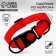 Nylon collar with fastx 2 cm, cv red