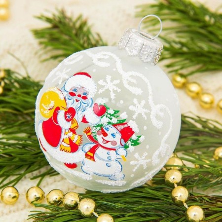 The ball "New Year" d-6 cm, mix-13