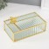 Casket glass with a metal frame "Butterfly" rectangle transparent 12.3x20x8.3 cm 1052434