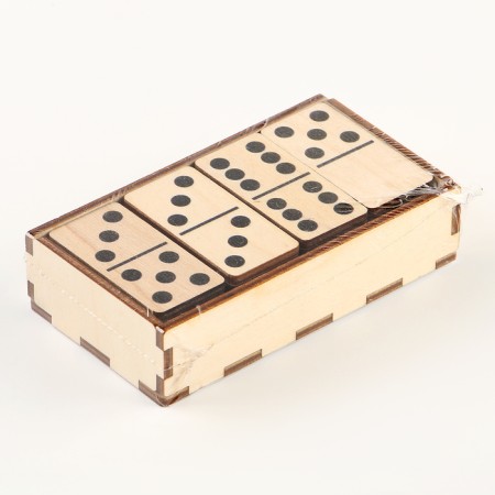 Domino wooden "points" 28 chips 50x25 mm-5