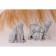 Souvenir Polystone "A cat with a kitten - a walk" Medallion heart, gray 17.5x9.5x19 cm