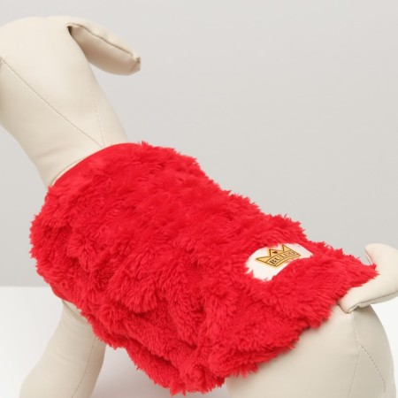 Knitted sweater, velor, size XL (DS 40, Osh 33, og 50 cm), red-3