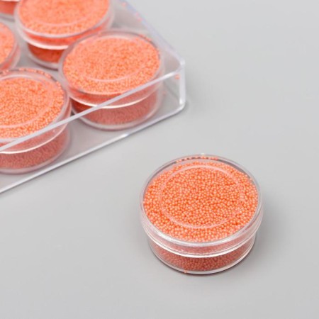 Microb and a neon -peach glass set set 10 grams