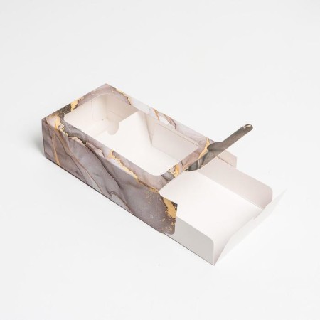 Box for Makarun, confectionery packaging "Present", 18 x 10.5 x 5.5 cm-1