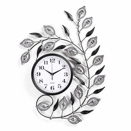 Watch Wall Interior Large "Frigs with Lessons", silent, 70 x 50 cm, D-22 cm