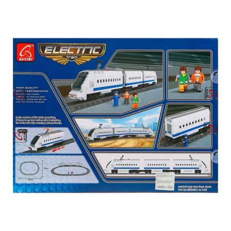 Designer "railway Sapsan ”, travels on rails, works from batteries, 645 parts-3