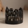 Climber metal, wood per 1 candle "houses" d = 4 cm 10x10x8.5 cm