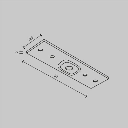 Direct Connector for the Technical Trahnical TRA034C-21W, 8x2.2 cm, white color.-5