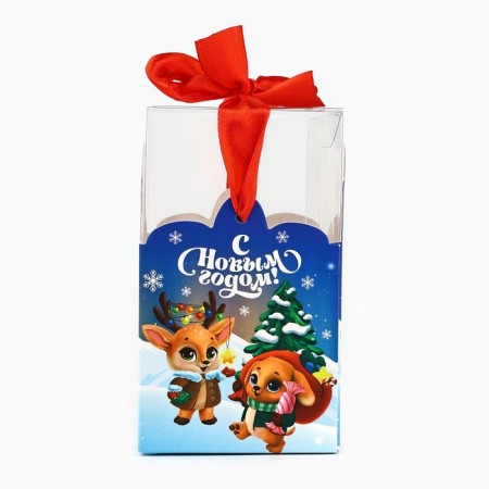 Box a gift New Year's folding "Children's", 7 x 12 x 7 cm, New Year-2