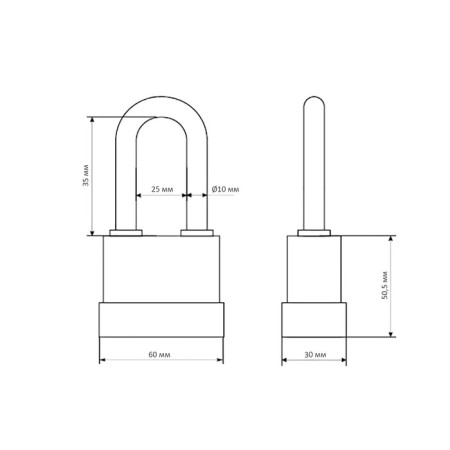 The Stayer Master Castle is hinged, all -weather, with a hardened handle, on a card, 60 mm-1