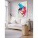 Decorative panel with photo printing "Colorful makeup", vertical, size 100x150 cm