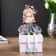 Souvenir Polystone "Baby in a dress with a lush skirt, with a bow" MIX 17x8x8 cm