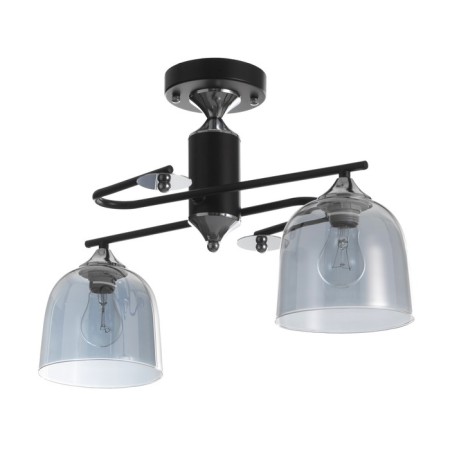 Hayam chandelier 2HE27 40W Black 55x30x25 cm Bayerlux