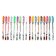 A set of gel pens, 18 colors, metallic, a body with a pattern, in a blister on a button
