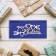 Wooden envelope "Happy Wedding Day!" blue, arrows, 17 x 8.5 x 2 cm