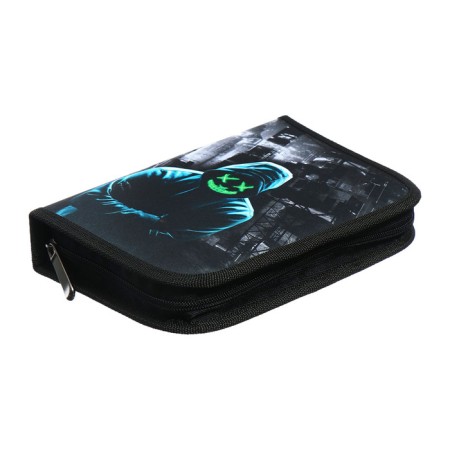 Penal 1 section 140 x 210 x 40 mm, folding pocket and cosmetic bag, fabric, calligrata top content "mask"-3