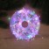 Garland "Mishura" 20 m Rosa, IP44, silver thread, 600 LED, 8 modes, glow of Multi, 18 V