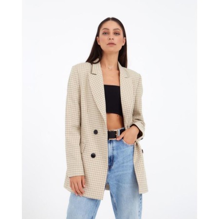 Jacket female double -breasted mist p. 46, beige-5