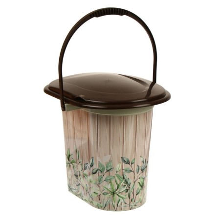 Bucket-bucket, h = 38 cm, 17 l, removable chair, beige, mix cover-1