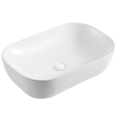 Grossman GR-3049 sink, rectangular, 610 x 400 mm, white
