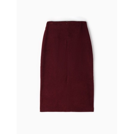 Skirt with a female section, minku, burgundy color, size 48-4