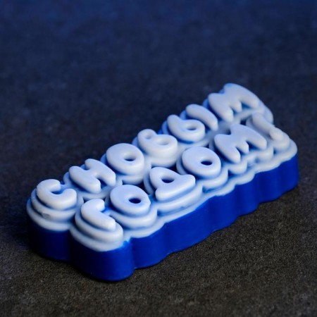 New Year's figure soap "Happy New Year" Blue, 50gr, 8x3.5x2cm-1