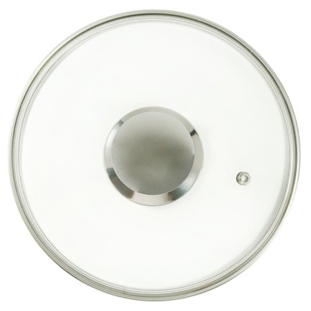 Glass cover Panairo Chrome, with a lid, d = 22 cm